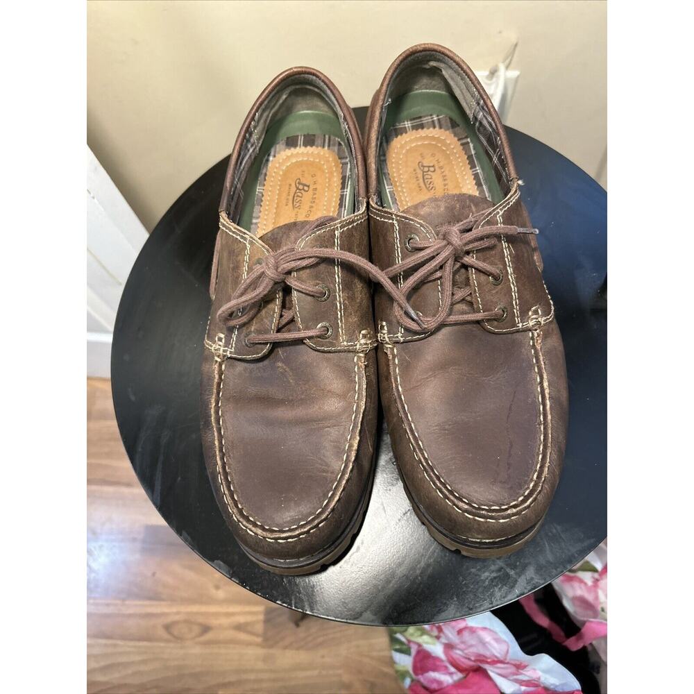 GH Bass Dale Tops Slider Shoe Leather Shoe brown Size 13 M Lace Up